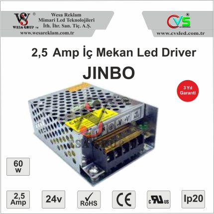 JINBO İÇ MEKAN DRIVER 60W 24